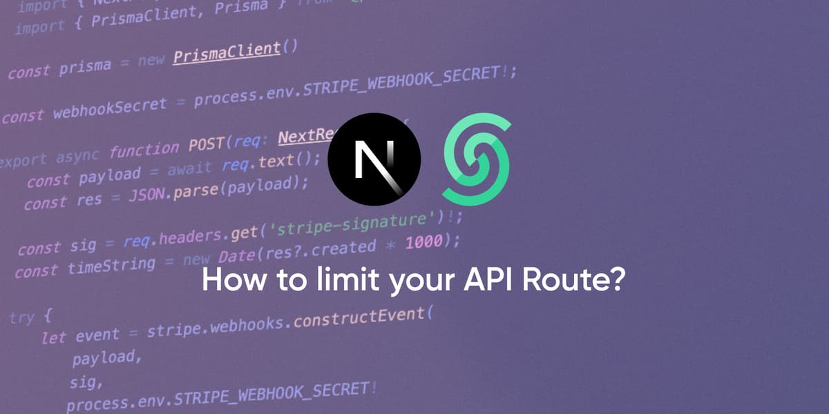 Implementing Rate Limiting in Next.js API Routes with Upstash